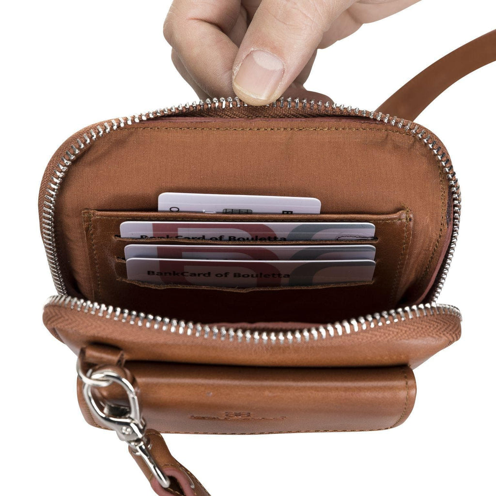 Nino Leather Crossbody Bag - Universal Wallet Case for Phones