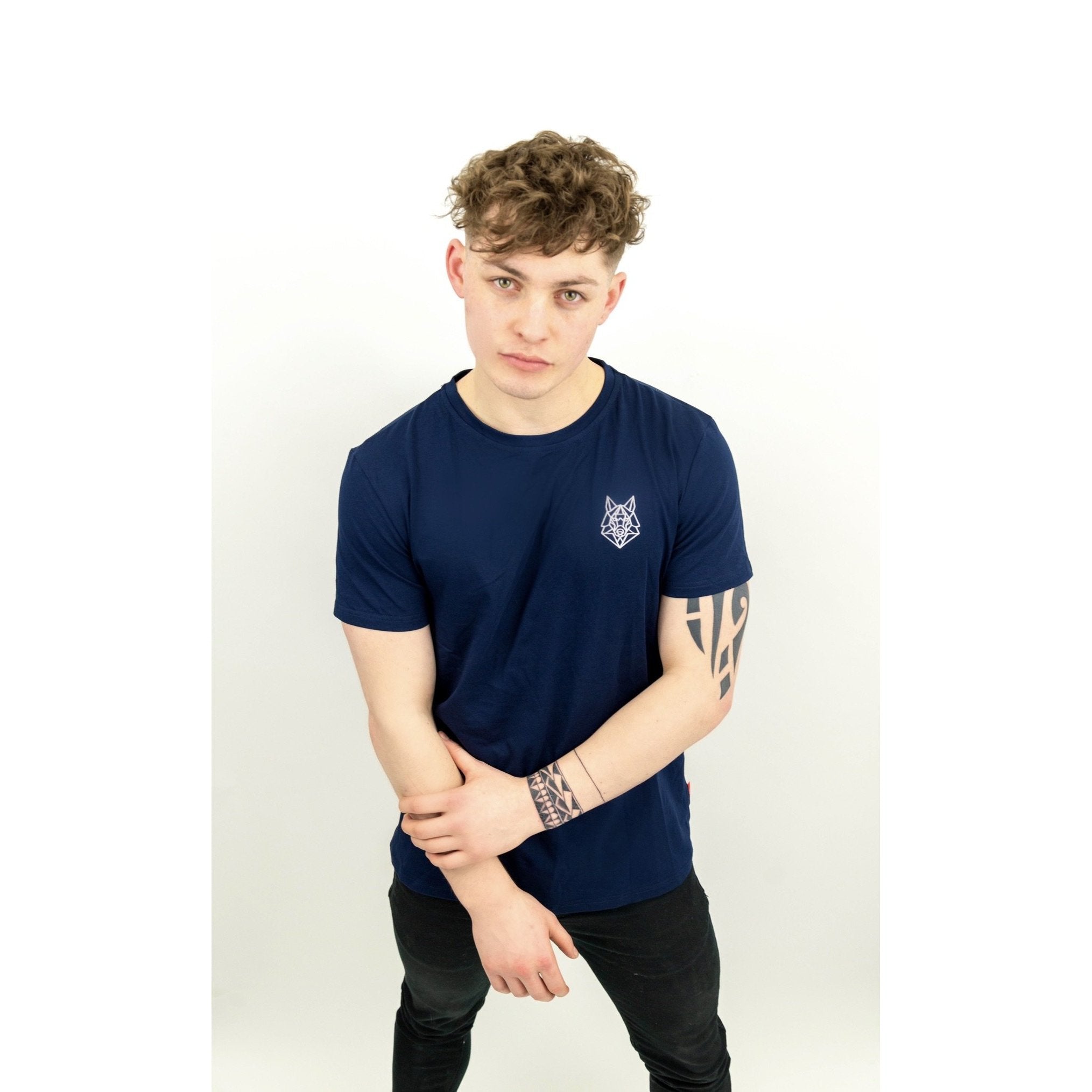 Signature Logo Navy T-shirt