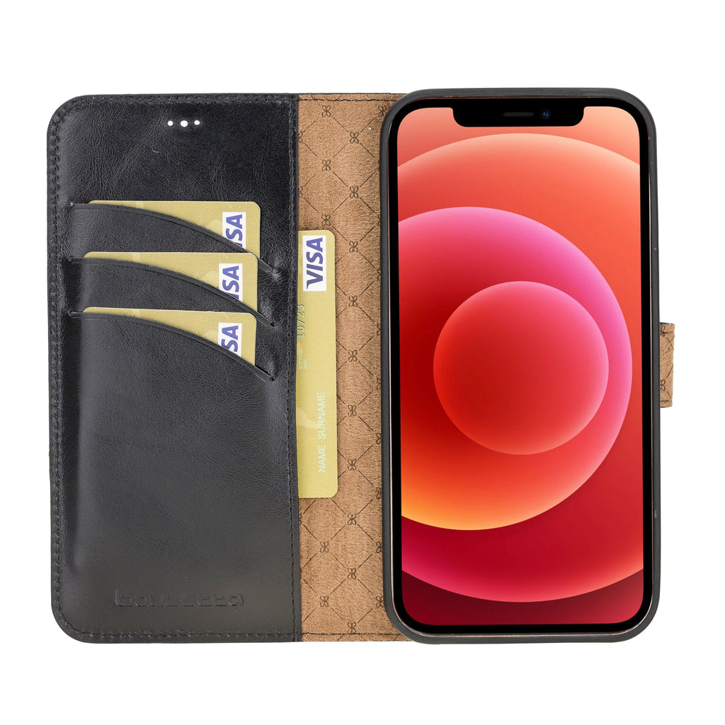 Apple iPhone 12 Series Detachable Leather Wallet Cases - MW