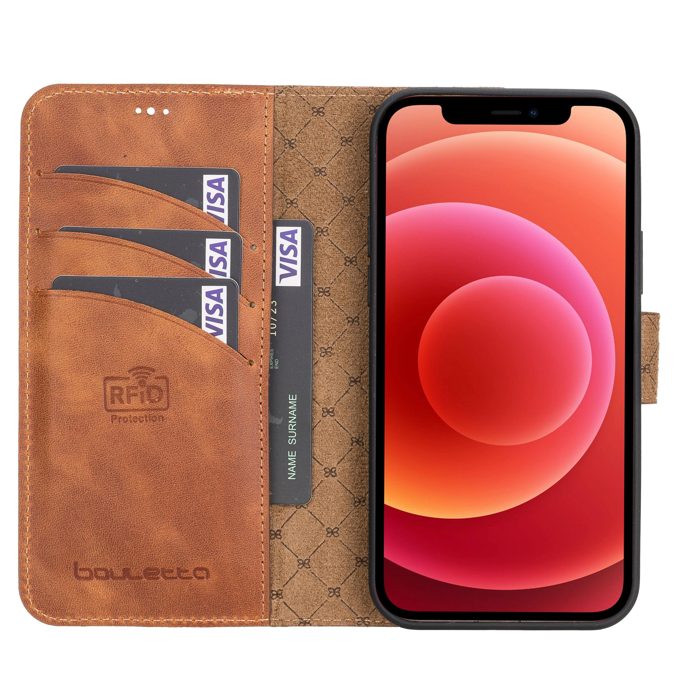 Apple iPhone 12 Series Detachable Leather Wallet Cases - MW