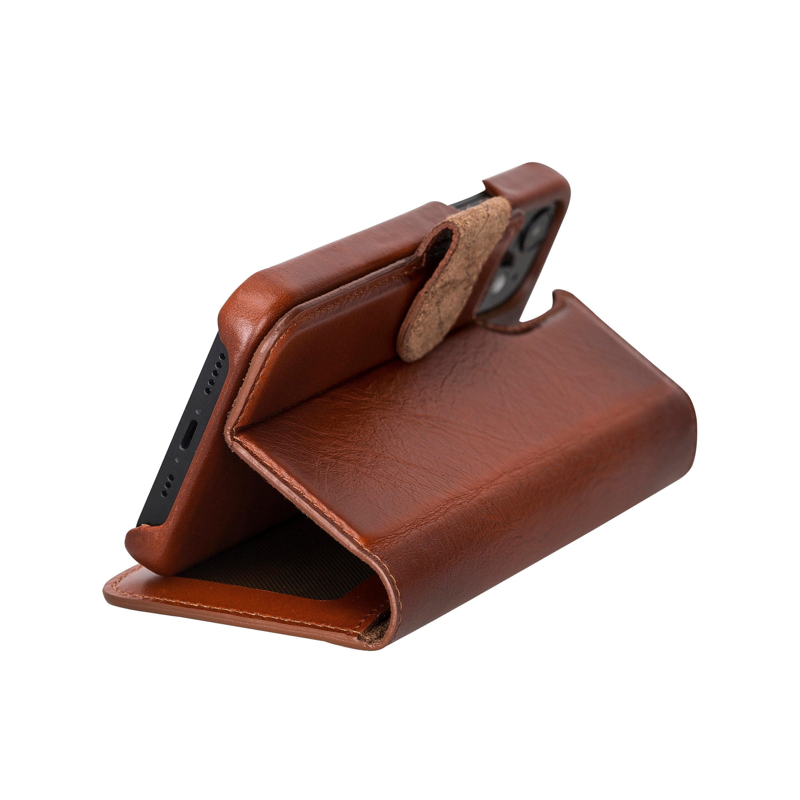 F360 Magnetic Detachable Leather Wallet Cases for Apple iPhone 12