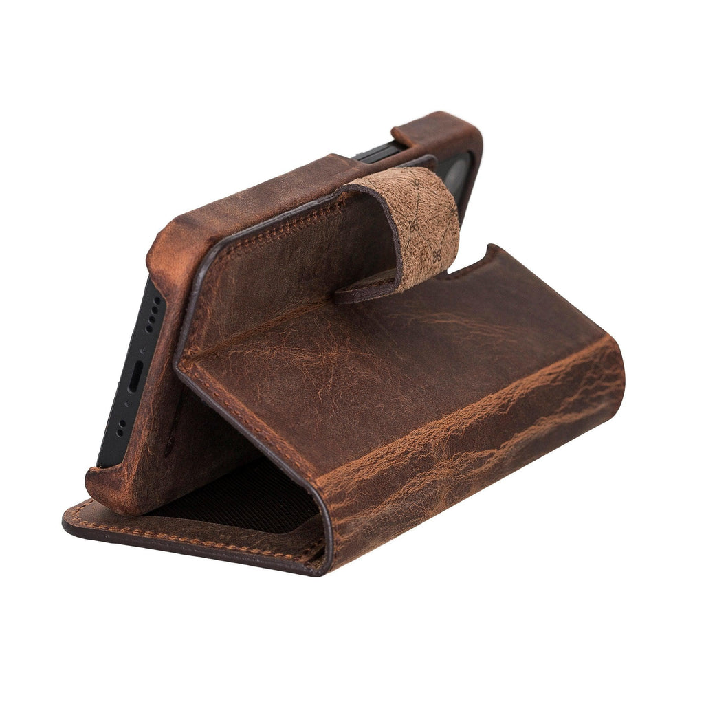 F360 Magnetic Detachable Leather Wallet Cases for Apple iPhone 12