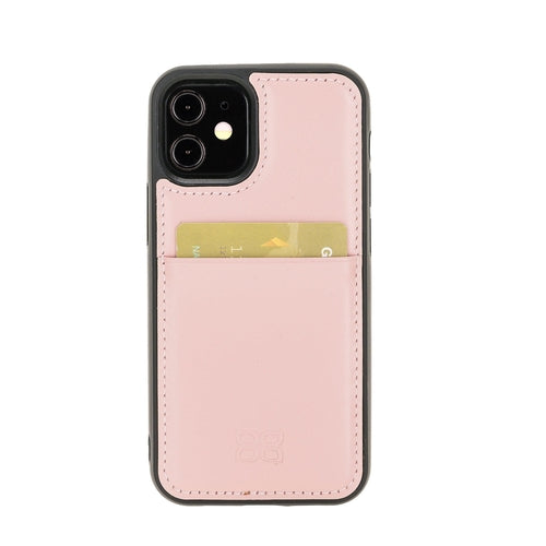 Flexible Leather Back Cover with CardHolder for iPhone 12 Series