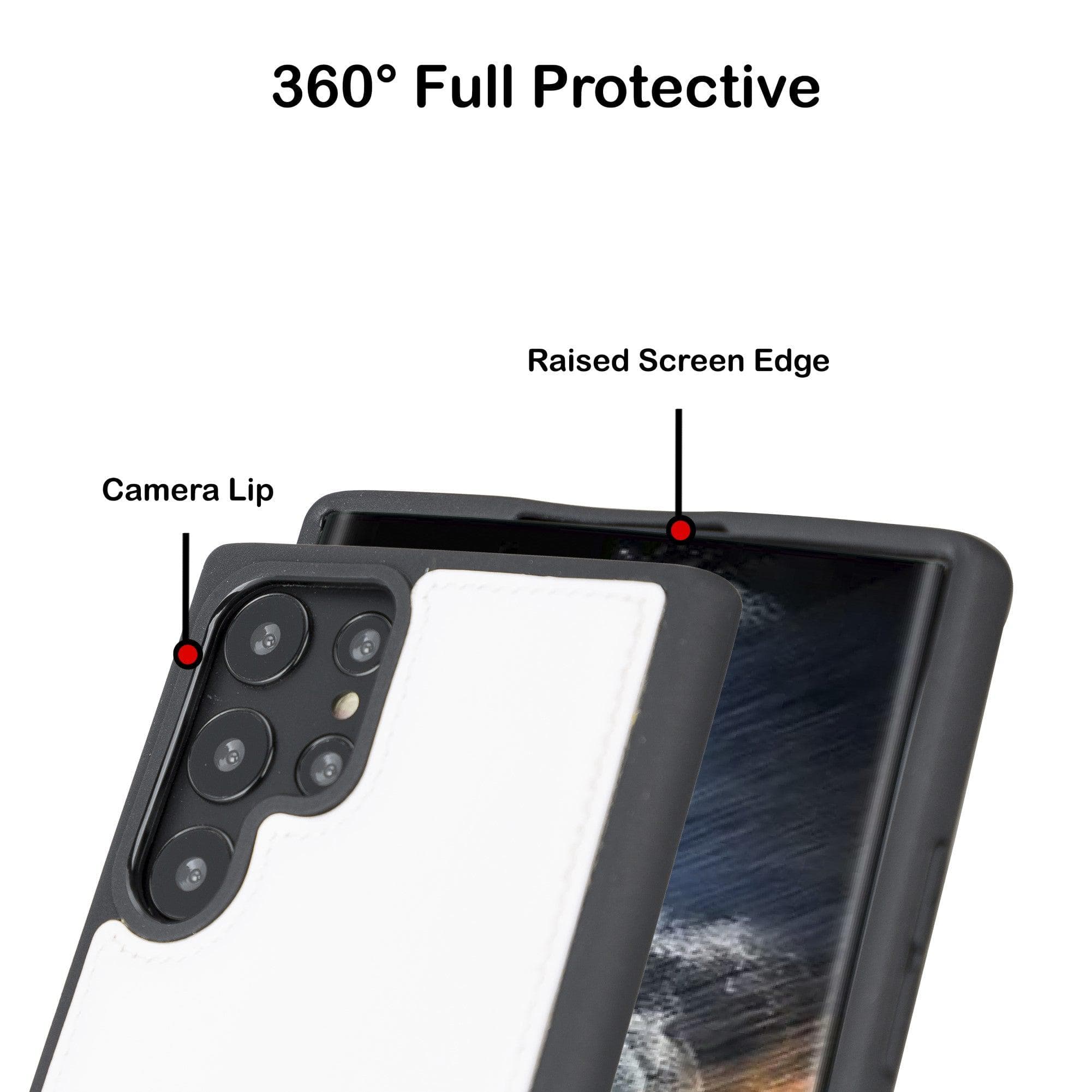 Samsung Galaxy S22 Series Genuine Leather Slim Back Cover Case