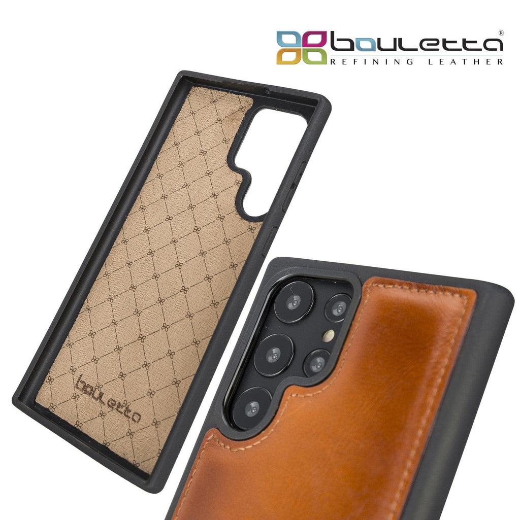 Samsung Galaxy S22 Series Genuine Leather Slim Back Cover Case