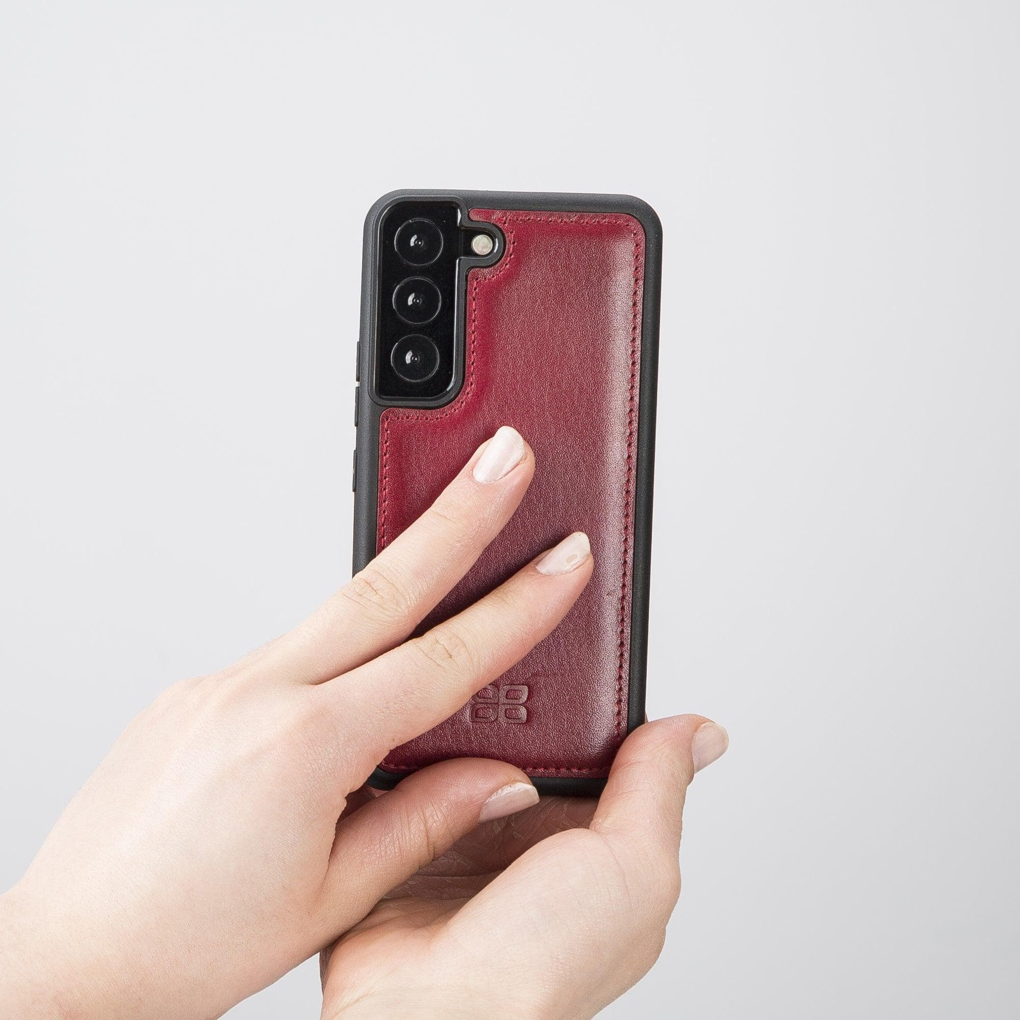 Samsung Galaxy S22 Series Genuine Leather Slim Back Cover Case