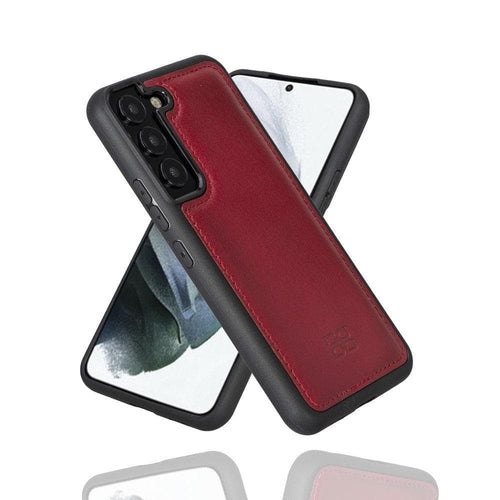 Samsung Galaxy S22 Series Genuine Leather Slim Back Cover Case