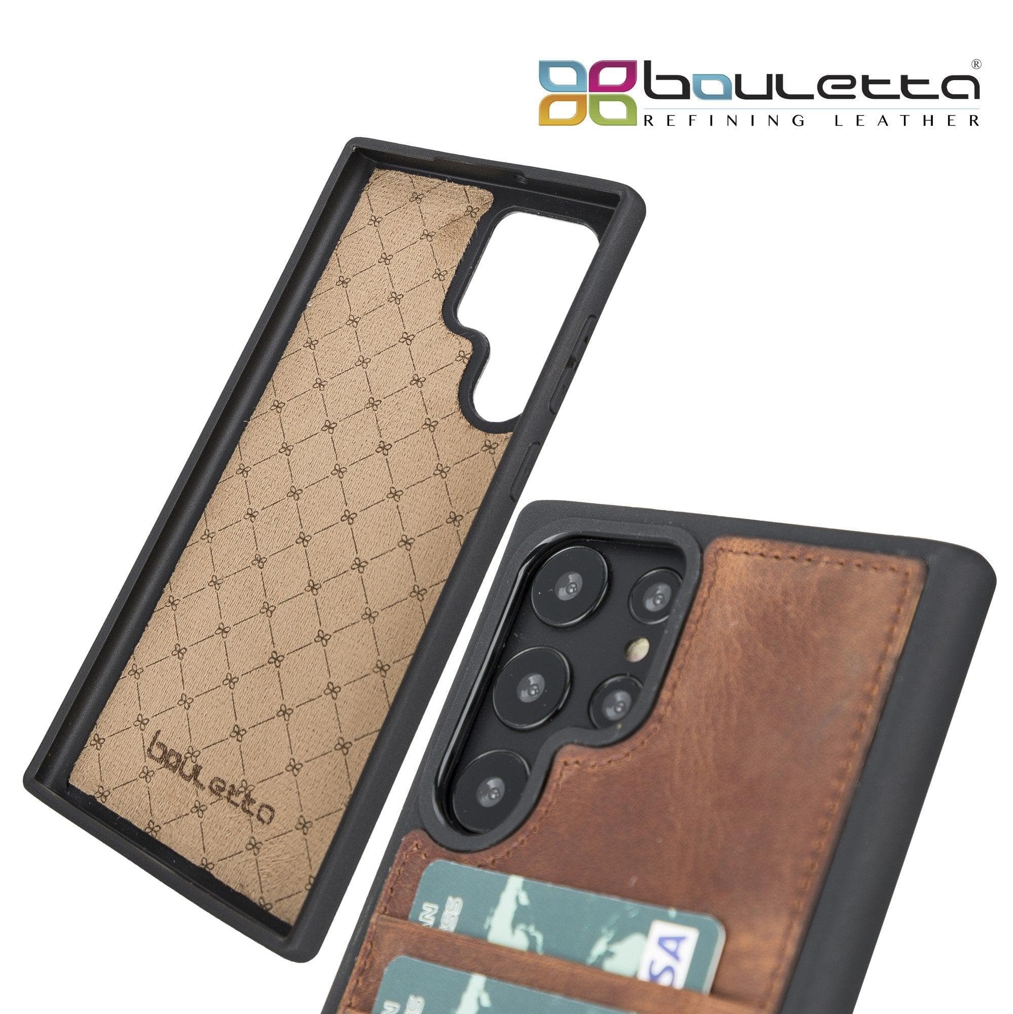 Samsung Galaxy S22 Series Genuine Leather Slim Back Cover Case with