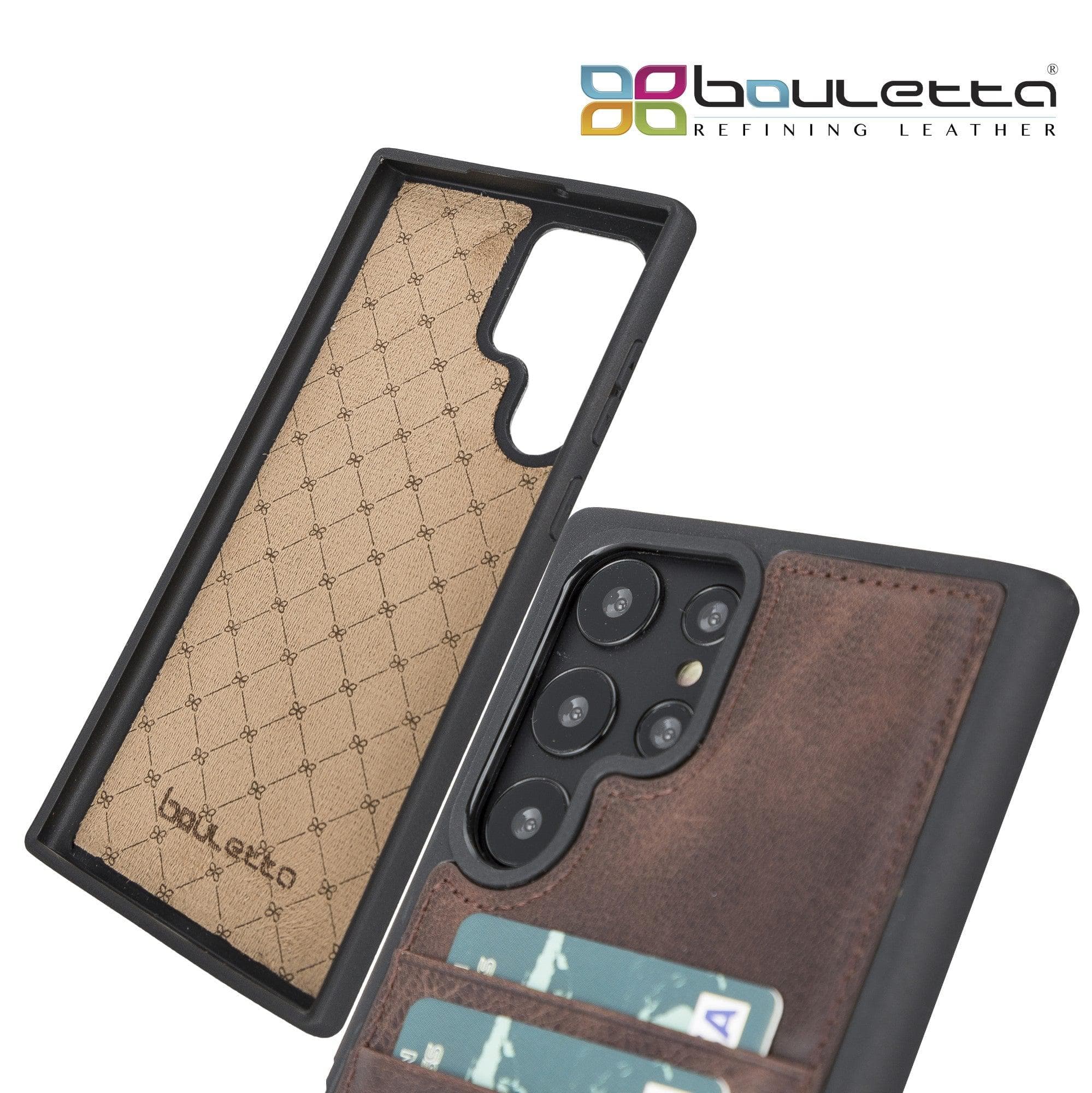 Samsung Galaxy S22 Series Genuine Leather Slim Back Cover Case with