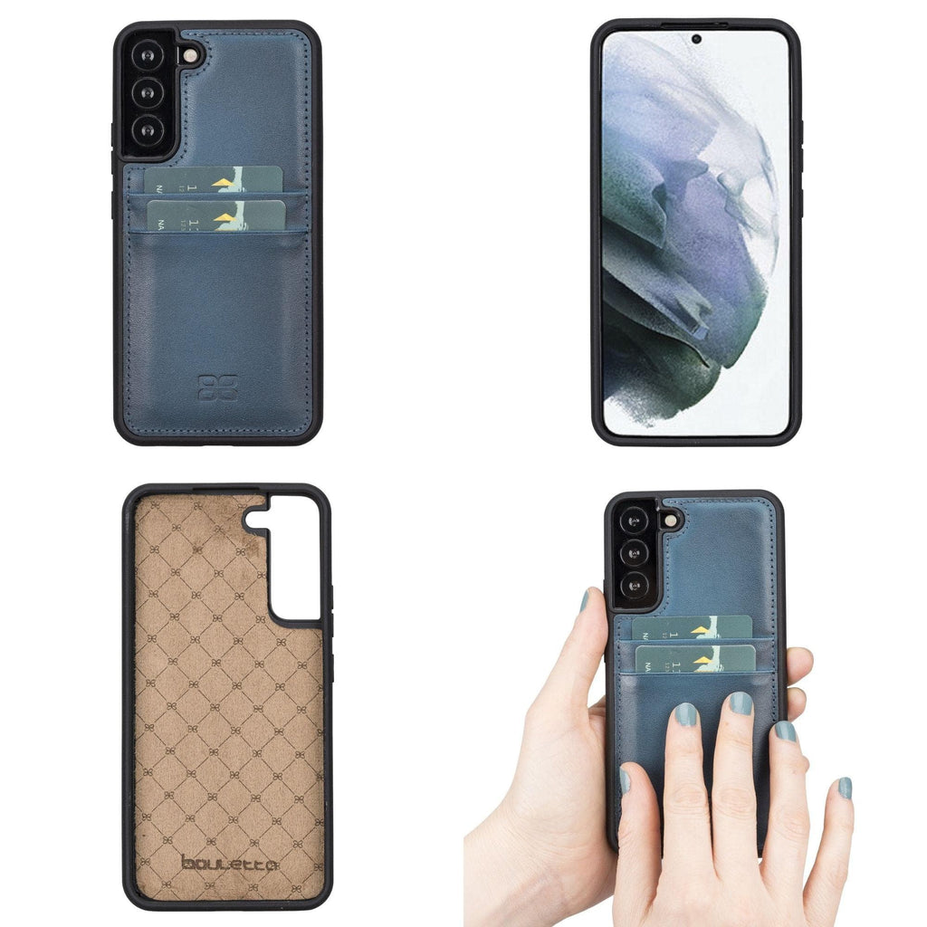 Samsung Galaxy S22 Series Genuine Leather Slim Back Cover Case with