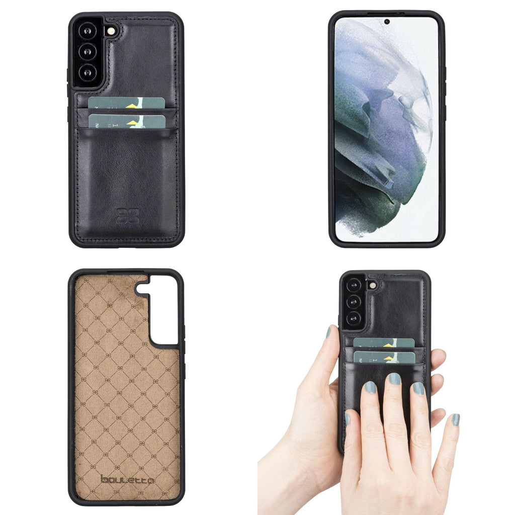 Samsung Galaxy S22 Series Genuine Leather Slim Back Cover Case with