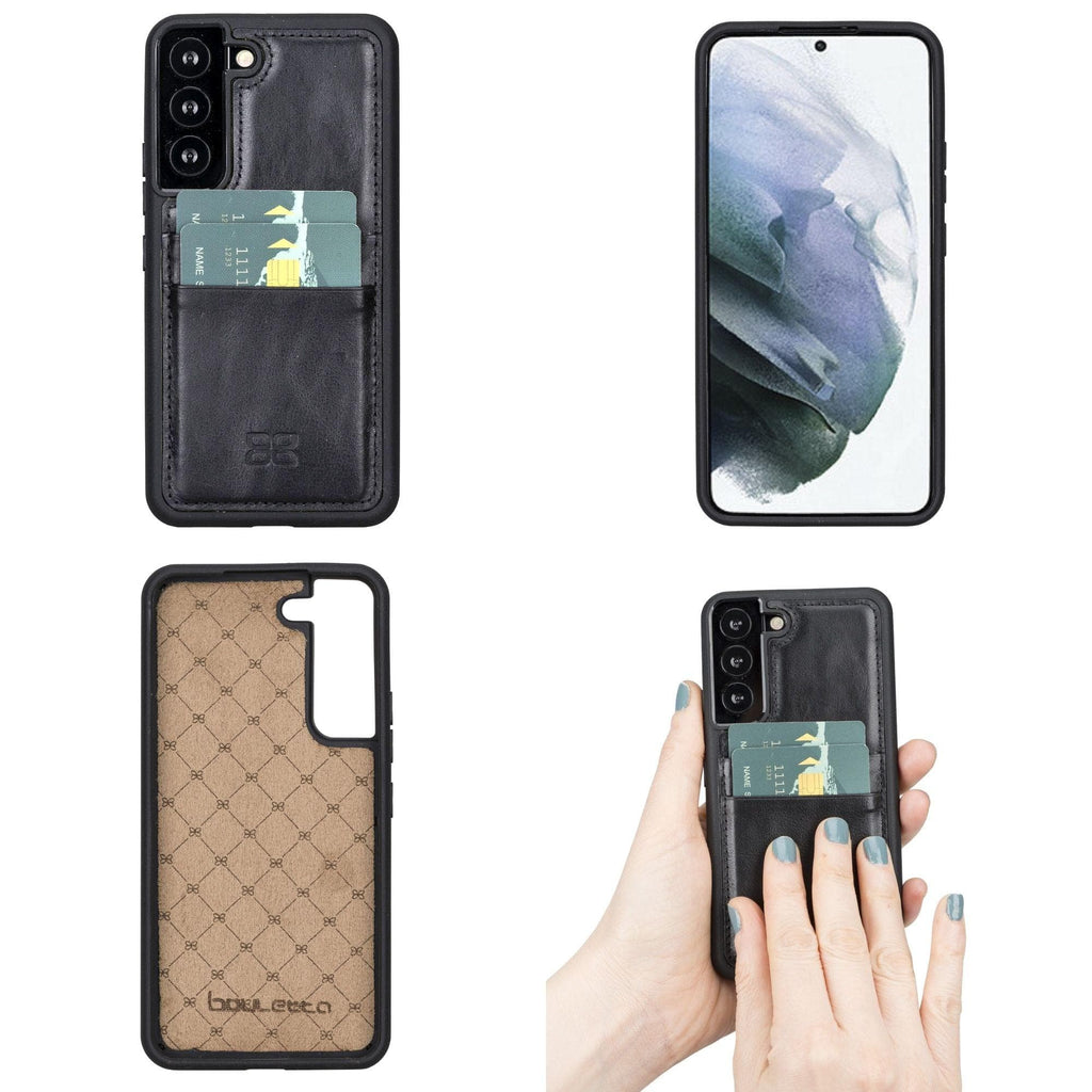 Samsung Galaxy S22 Series Genuine Leather Slim Back Cover Case with