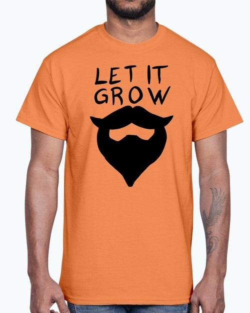 Let it grow beard- Concept Art- Cotton Tee