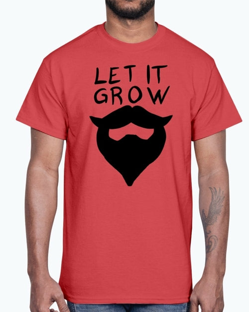Let it grow beard- Concept Art- Cotton Tee