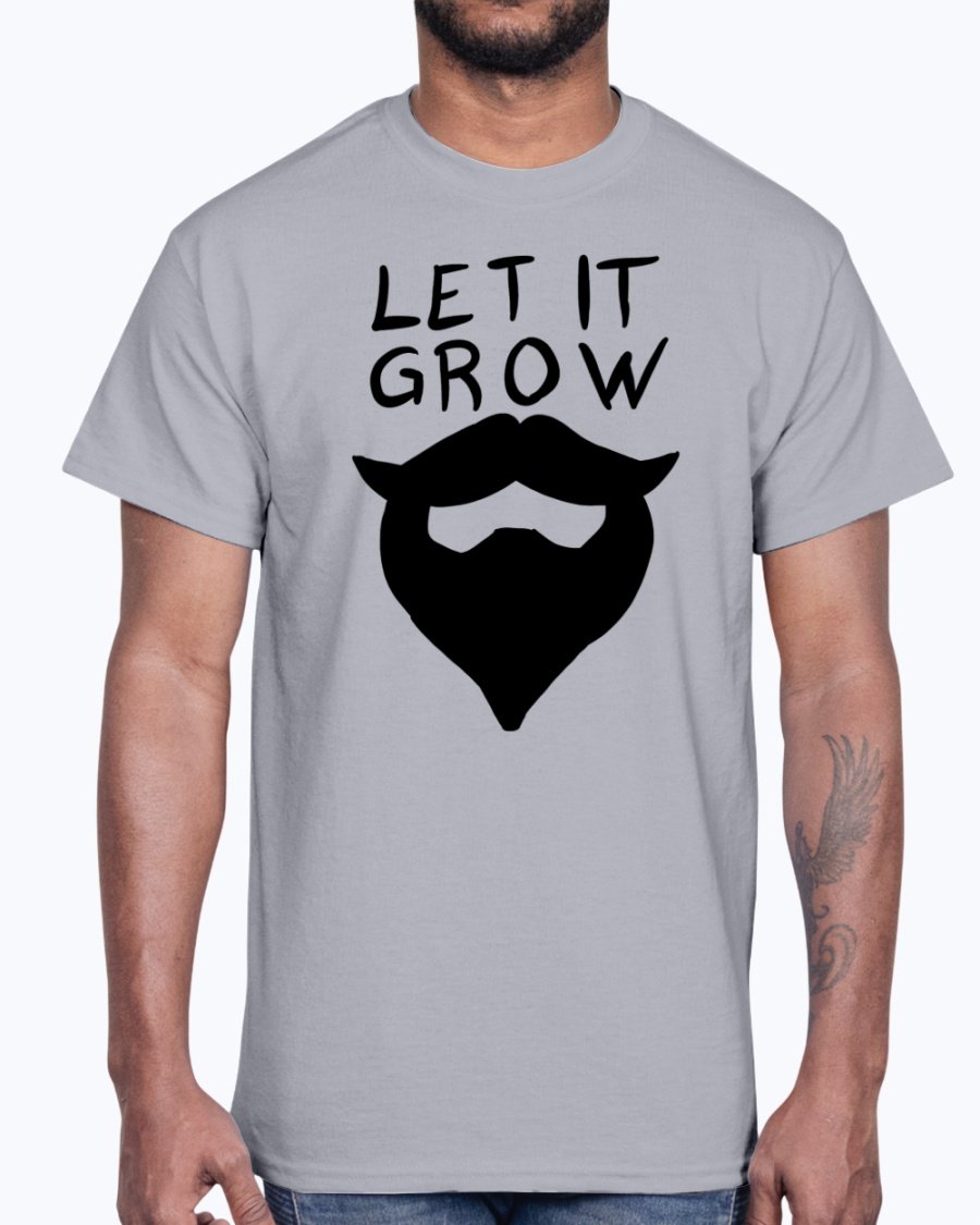 Let it grow beard- Concept Art- Cotton Tee