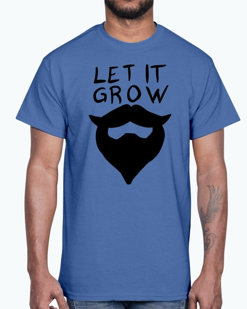 Let it grow beard- Concept Art- Cotton Tee