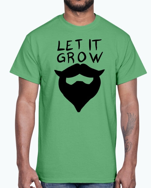 Let it grow beard- Concept Art- Cotton Tee