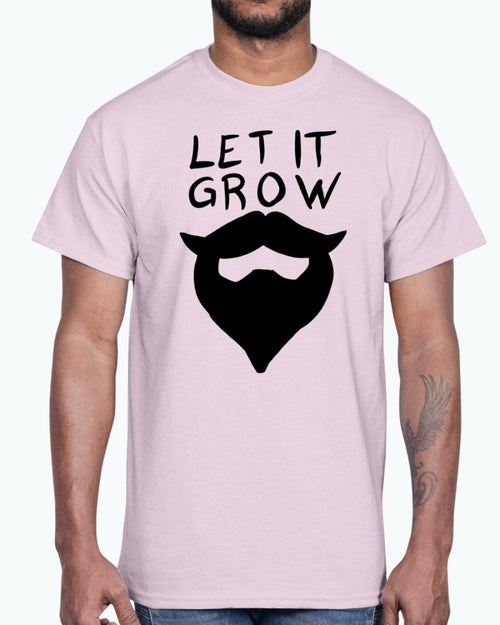 Let it grow beard- Concept Art- Cotton Tee