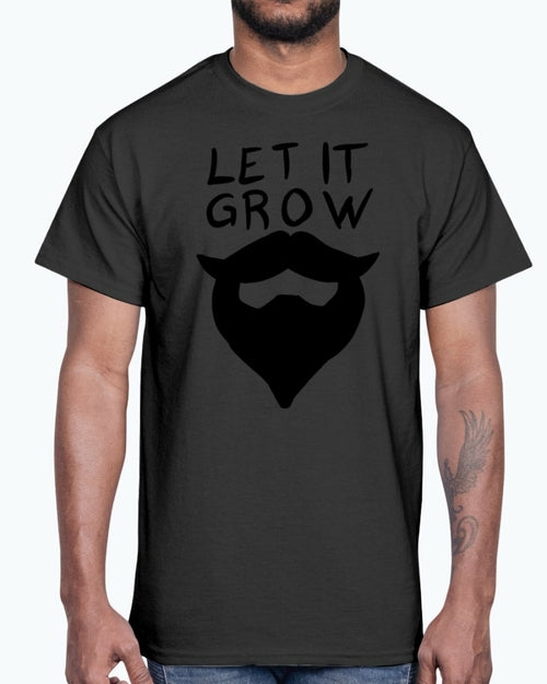 Let it grow beard- Concept Art- Cotton Tee