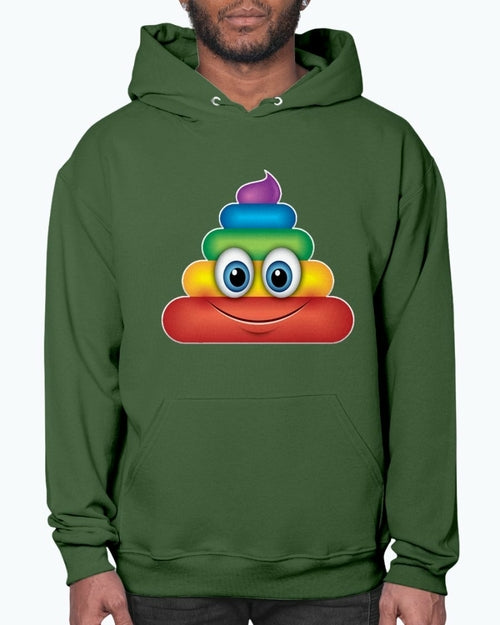 Rainbow Poop Emoji   - Hoodie