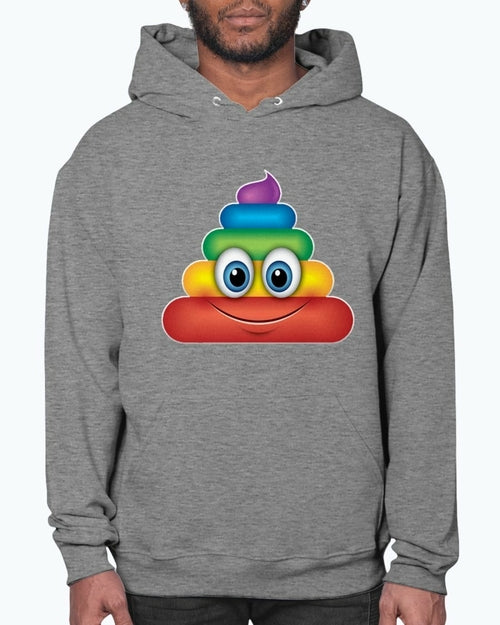Rainbow Poop Emoji   - Hoodie