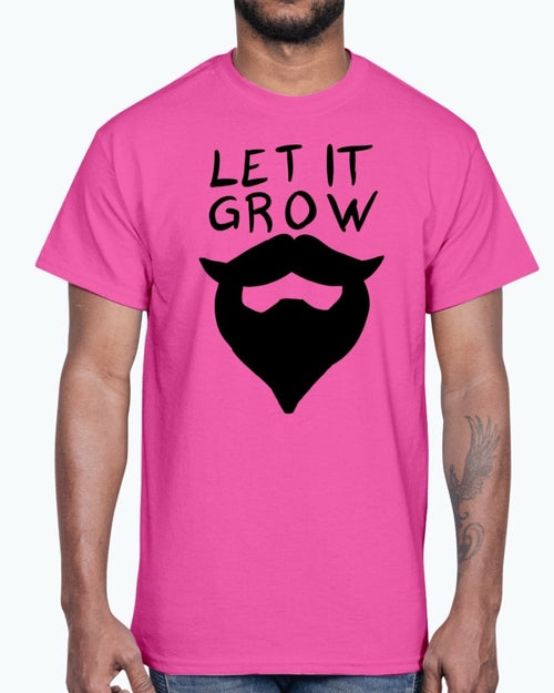 Let it grow beard- Concept Art- Cotton Tee