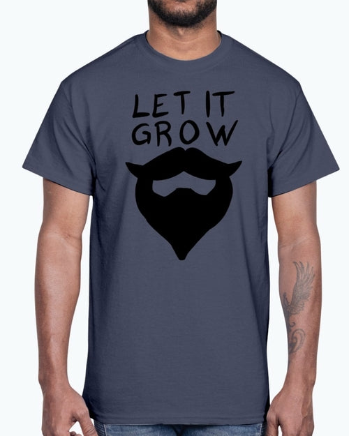 Let it grow beard- Concept Art- Cotton Tee