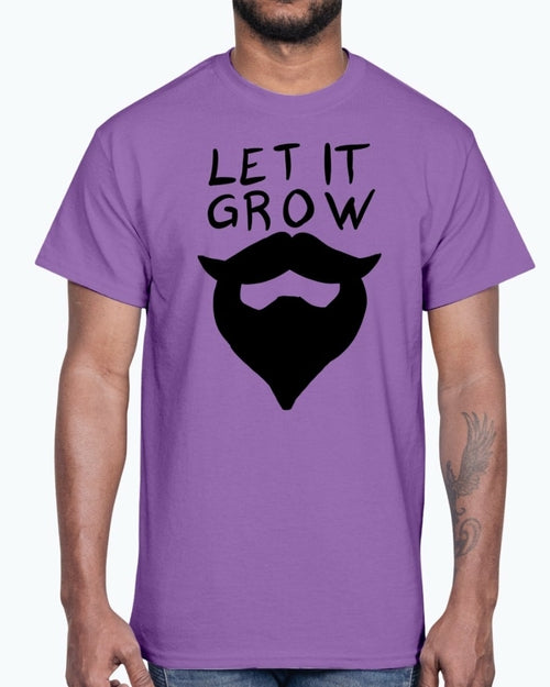 Let it grow beard- Concept Art- Cotton Tee