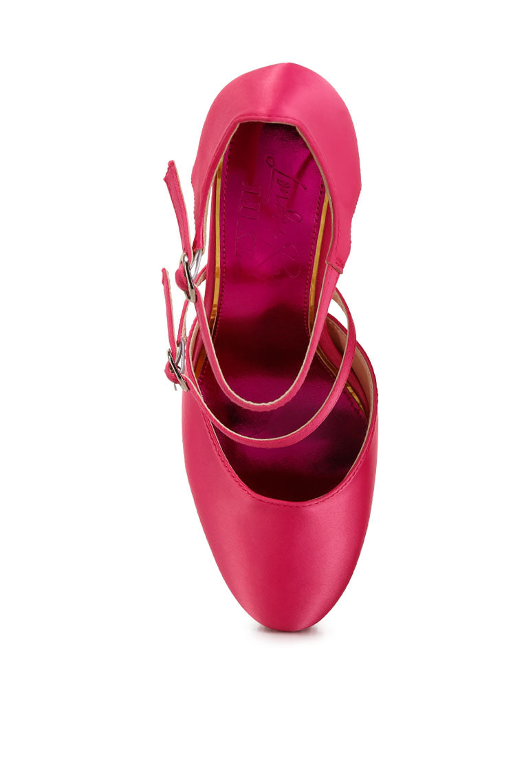 Shiver Rhinestones Embellished Platform Mary Jane Sandals