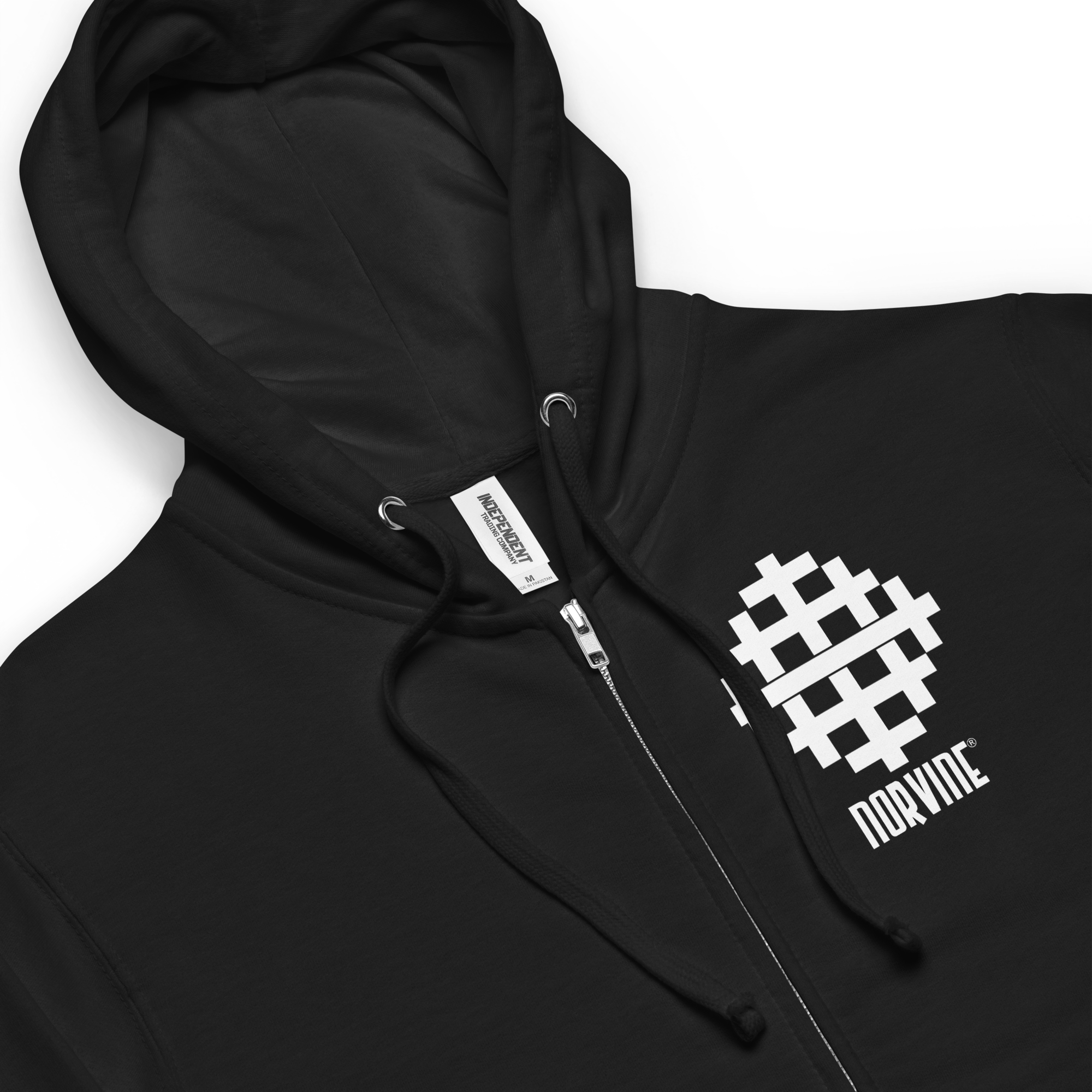 Norvine Baphomet Crosses Zipped Hoodie